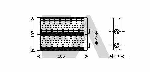Heat Exchanger, interior heating (45C25009)