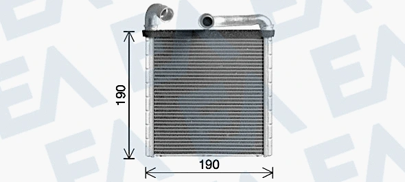 Heat Exchanger, interior heating (45C77024)