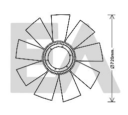 Fan Wheel, engine cooling (35C59A02)