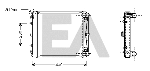 Radiator, engine cooling (31R58009)