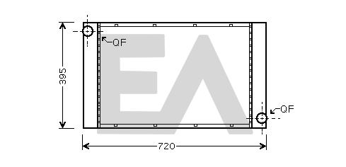 Radiator, engine cooling (31R07102)