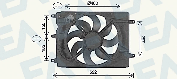 Fan, engine cooling (33V25107)