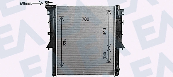 Radiator, engine cooling (31R51143)