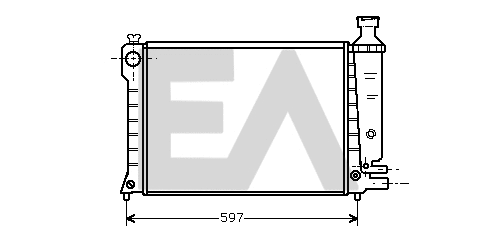 Radiator, engine cooling (31R10009)