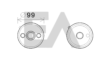 Oil Cooler, engine oil (37G77020)