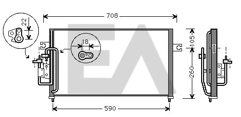 Condenser, air conditioning (30C28009)