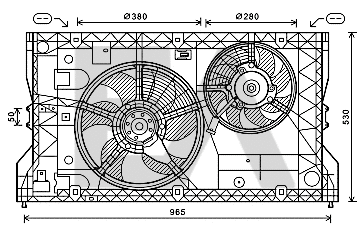 Fan, engine cooling (33V54045)