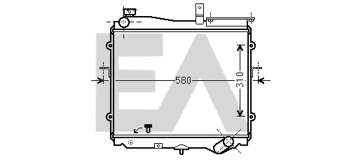 Radiator, engine cooling (31R36006)