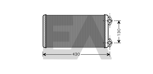 Heat Exchanger, interior heating (45C47003)