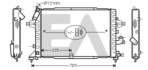 Radiator, engine cooling (31R54206)