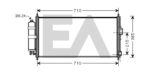 Condenser, air conditioning (30C18036)