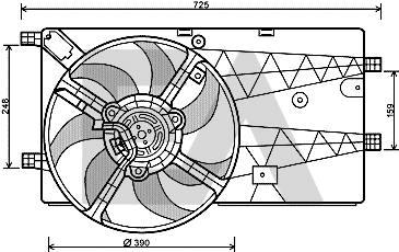 Fan, engine cooling (33V55019)