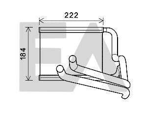 Heat Exchanger, interior heating (45C28025)
