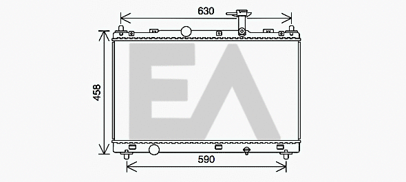 Radiator, engine cooling (31R69065)