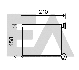 Heat Exchanger, interior heating (45C60021)