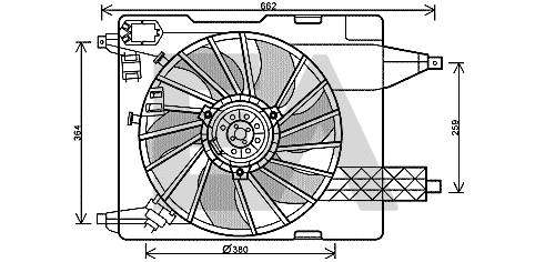 Fan, engine cooling (33V60017)