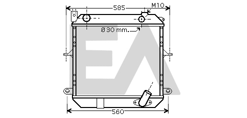 Radiator, engine cooling (31R18092)