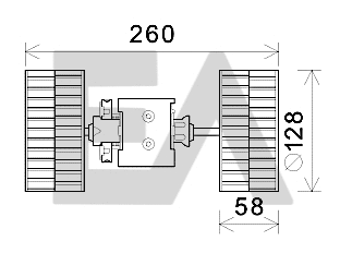 Electric Motor, interior blower (42A50030)