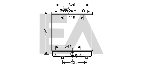 Radiator, engine cooling (31R54235)