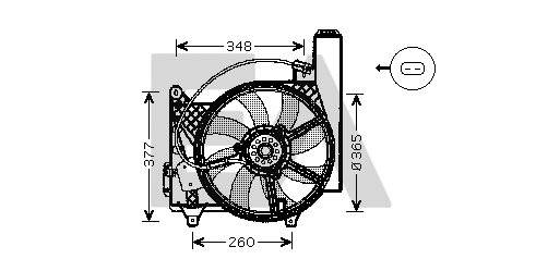 Fan, engine cooling (33V54030)