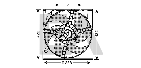 Fan, engine cooling (33V60001)