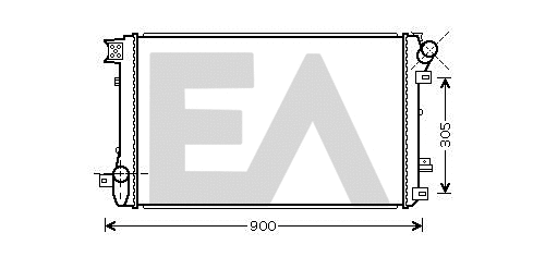 Radiator, engine cooling (31R60147)