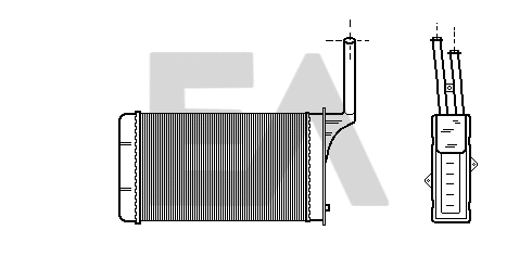 Heat Exchanger, interior heating (45C55002)