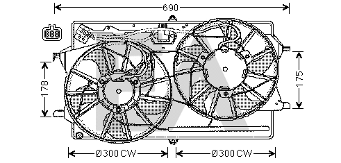 Fan, engine cooling (33V22006)