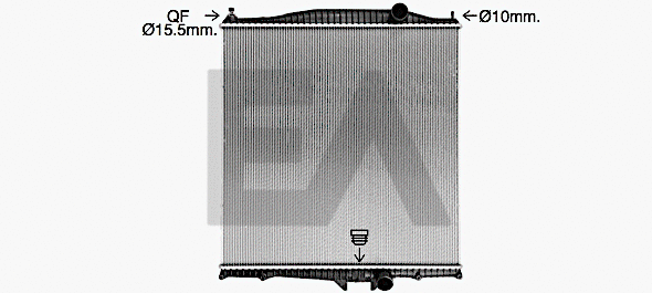 Radiator, engine cooling (31R76021)