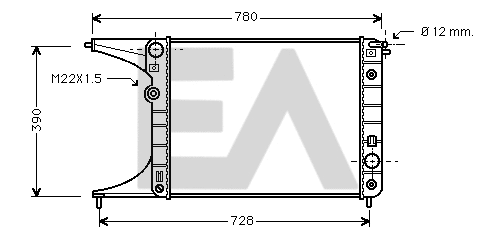 Radiator, engine cooling (31R54167)