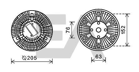 Fan Wheel, engine cooling (35C47D01)