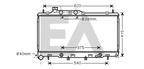 Radiator, engine cooling (31R68049)