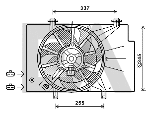 Fan, engine cooling (33V22046)