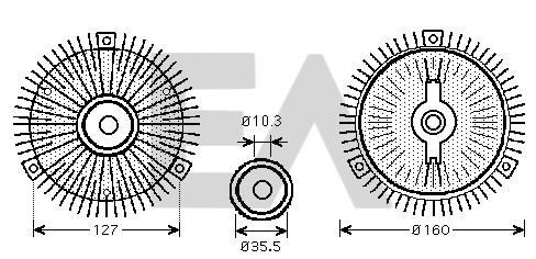 Fan Wheel, engine cooling (35C50D03)