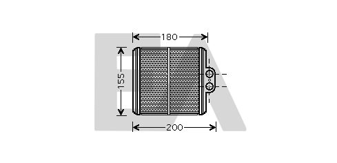 Heat Exchanger, interior heating (45C69002)