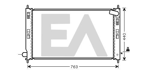 Radiator, engine cooling (31R51104)