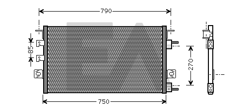 Condenser, air conditioning (30C12007)