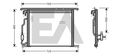 Condenser, air conditioning (30C50037)
