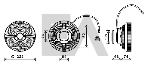 Fan Wheel, engine cooling (35C47D04)