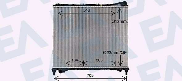 Radiator, engine cooling (31R05066)