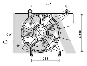 Fan, engine cooling (33V22061)