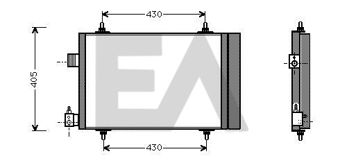 Condenser, air conditioning (30C10016)