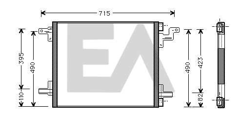 Condenser, air conditioning (30C50018)