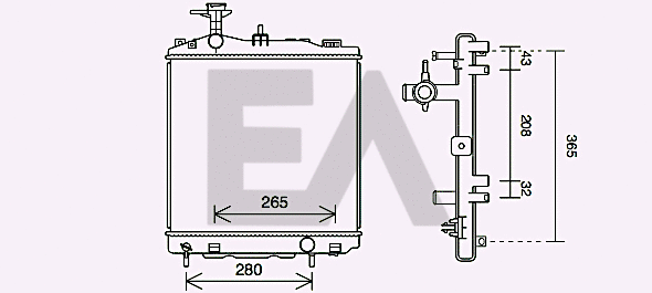 Radiator, engine cooling (31R51121)