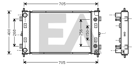 Radiator, engine cooling (31R12013)