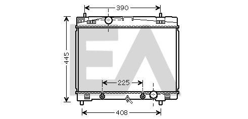 Radiator, engine cooling (31R71253)