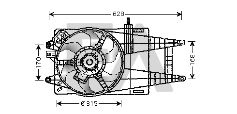 Fan, engine cooling (33V25020)