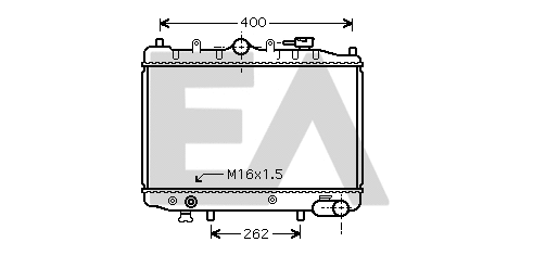Radiator, engine cooling (31R52008)
