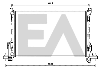 Radiator, engine cooling (31R60087)
