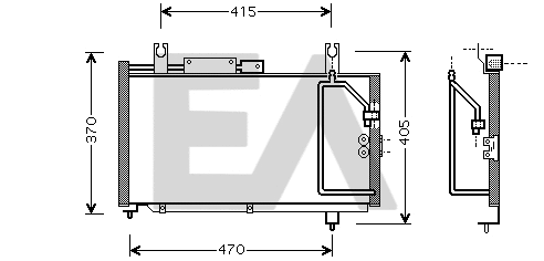 Condenser, air conditioning (30C69011)